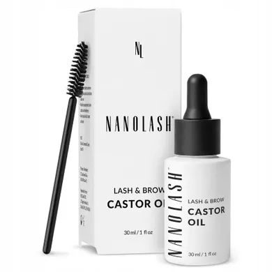 Nanolash, Castor Oil, olejek rycynowy do rzęs i brwi, 30 ml