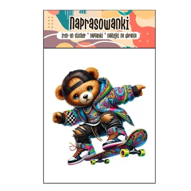 Naprasowanki, naplamki, Miś na deskorolce