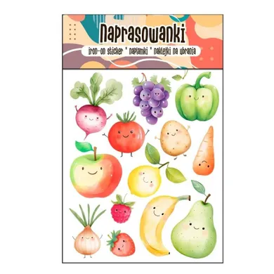 Naprasowanki, naplamki, owoce i warzywa