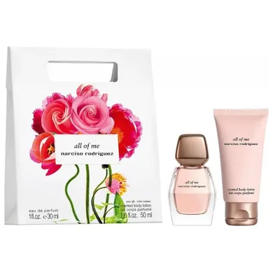 Narciso Rodriguez, All Of Me, zestaw: woda perfumowana, spray, 30 ml + balsam do ciała, 50 ml