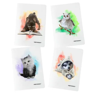 Narcissus, Joy, zeszyt A4, 32 kartek, linia cienka kolorowa, 1 szt.