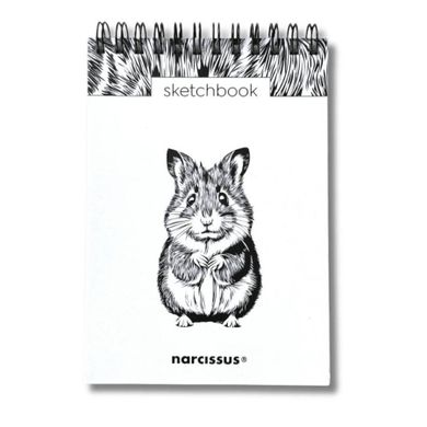 Narcissus, szkicownik na spirali, A6, 60 kartek, Chomik, 1 szt.