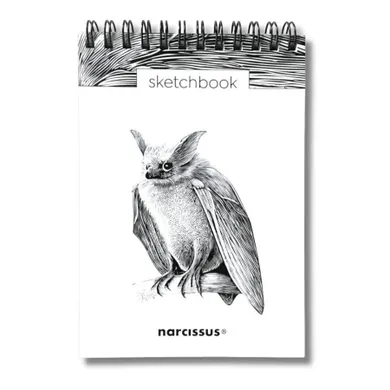 Narcissus, szkicownik na spirali, A6, 60 kartek, Nietoperz, 1 szt.
