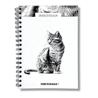 Narcissus, szkicownik na spirali, B5, 60 kartek, Kot, 1 szt.
