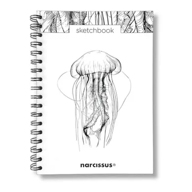 Narcissus, szkicownik na spirali, B5, 60 kartek, Meduza, 1 szt.