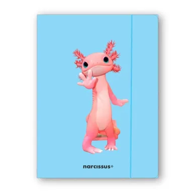 Narcissus, Teddies, teczka z gumką A4, Aksolotl