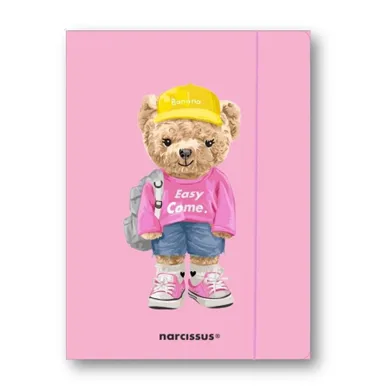 Narcissus, Teddies, teczka z gumką A4, Miś Urszula