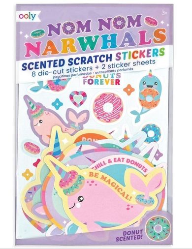 Narwale, naklejki pachnące