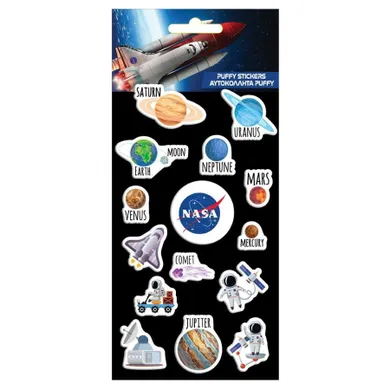 NASA, naklejki wypukłe