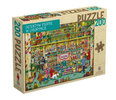 Nasza Księgarnia, Detektyw Pierre w labiryncie, puzzle, 200 elementów