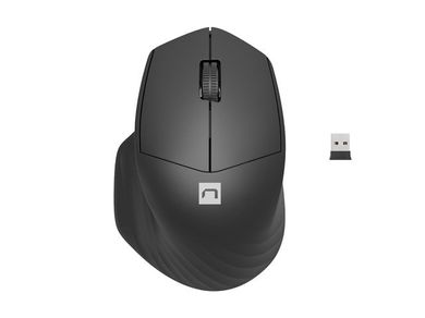 Natec, Siskin 2, mysz bezprzewodowa 5.0, bluetooth, 1600dpi, 2.4ghz, NMY-1970, czarna