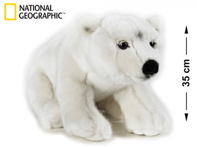 National Geographic, niedźwiedź polarny, maskotka, 35 cm
