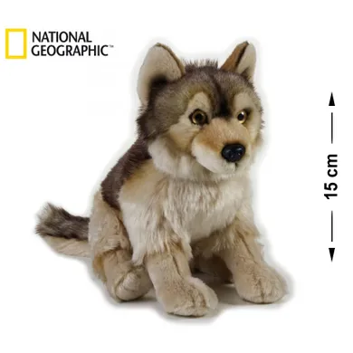 National Geographic, wilk, maskotka, 15 cm