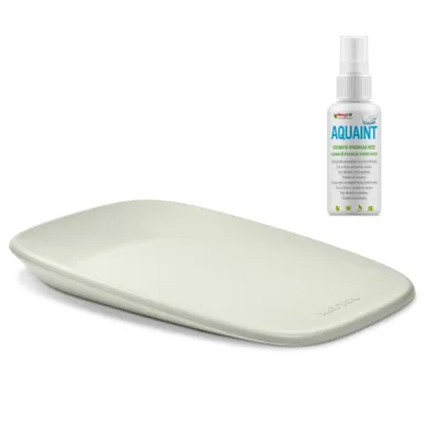 Nattou, Softy, miękka mata do przewijania, green, 50-70 cm + Aquaint, płyn antybakteryjny, 50 ml