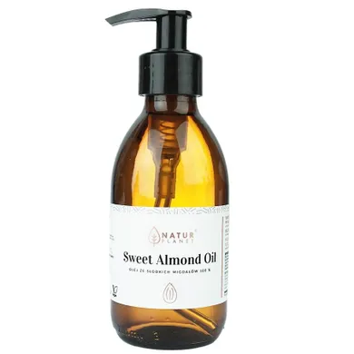 Natur Planet, olej ze słodkich migdałów rafinowany, 200 ml