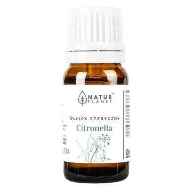 Natur Planet, olejek eteryczny z citronelli, 10 ml