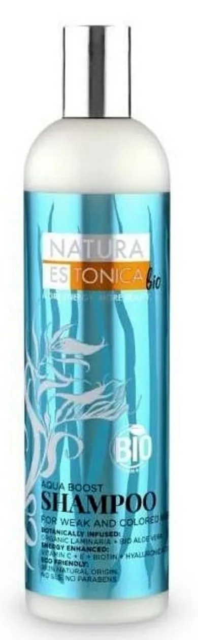 Natura Estonica Bio, Aqua Boost, szampon do włosów, 400 ml