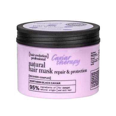 Natura Siberica, Hair Evolution Caviar Therapy Natural Hair Mask, naturalna maska do włosów zniszczonych i matowych, 150 ml