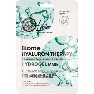Natura Siberica, Lab Biome Hyaluron Therapy, hydrożelowa maska regenerująco-nawilżająca, 30g