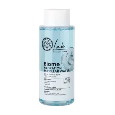 Natura Siberica, Lab Biome, nawilżająca woda micelarna do twarzy, 400 ml