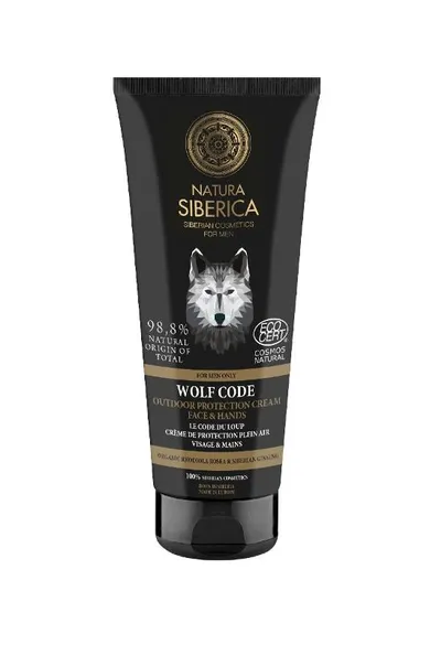 Natura Siberica, Men, ochronny krem do twarzy i dłoni, wolf code, dla mężczyzn, 80 ml