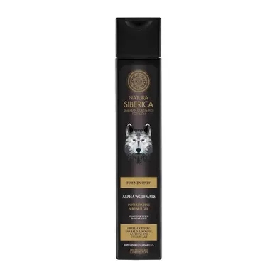 Natura Siberica, Men, orzeźwiający żel pod prysznic, alpha wolfmale, dla mężczyzn, 250 ml