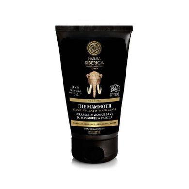 Natura Siberica, Men, pianka-maska do golenia 2w1, the mammoth, dla mężczyzn, 150 ml