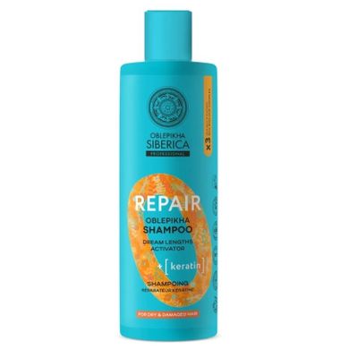 Natura Siberica, Oblepikha Repair, regenerujący szampon do włosów suchych i zniszczonych, 400 ml