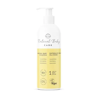 Natural Baby Care, Naturalny szampon do włosów dla dzieci, 200 ml