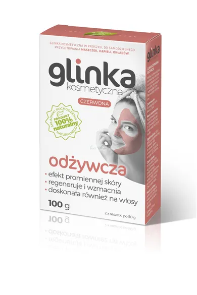 Natural Home Spa, glinka kosmetyczna czerwona, odżywcza, 100 g