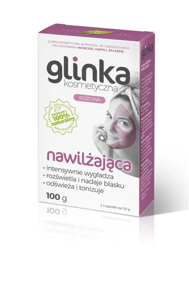 Natural Home Spa, glinka kosmetyczna różowa, nawilżająca, 100 g