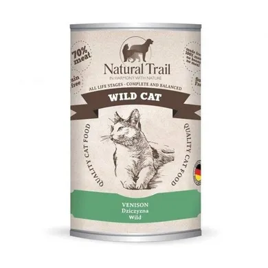 Natural Trail, Cat Wild Venision, karma mokra dla kota, 400 g