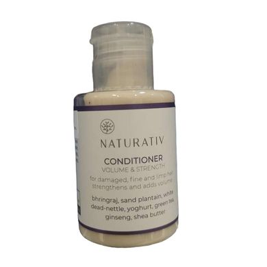 Naturativ, Conditioner Volume & Strenght, mini odżywka do włosów zniszczonych i cienkich, 45 ml
