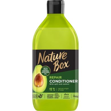 Nature Box, Avocado Oil, odżywka do włosów, odbudowująca, 385 ml
