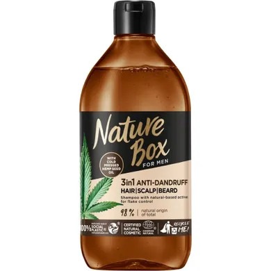 Nature Box, konopie, szampon, 385 ml