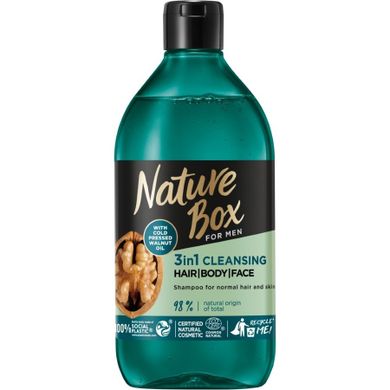 Nature Box, orzech, szampon, 385 ml