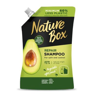 Nature Box, Repair Shampoo, szampon do włosów, Avocado Oil, refill, 500 ml