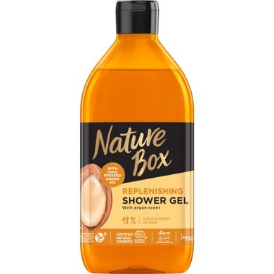 Nature Box, Replenishing Shower Gel, odżywczy żel pod prysznic z olejkiem arganowym, 385 ml