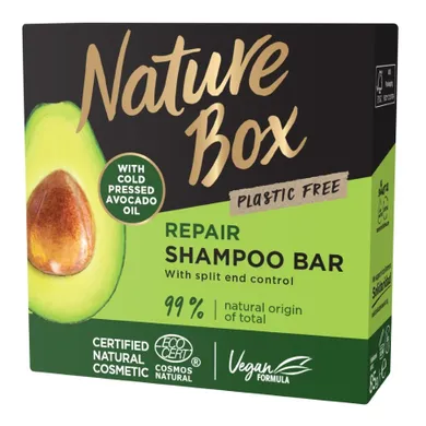 Nature Box, Shampoo Bar, szampon do włosów w kostce, Avocado Oil, 85g