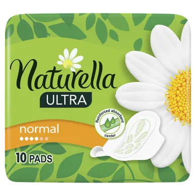 Naturella, Ultra Normal Camomile, podpaski ze skrzydełkami, 10 szt.