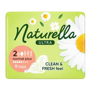 Naturella, Ultra Normal, podpaski ze skrzydełkami, 9 szt.