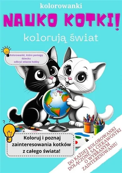 Nauko kotki! Kolorowanki, które pomogą dziecku