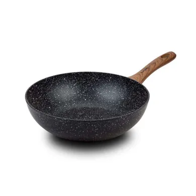Nava, Nature, patelnia wok granitowy, 28 cm