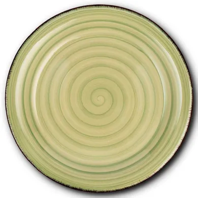 Nava, talerz ceramiczny obiadowy, oil green, 27 cm