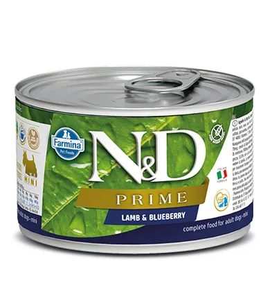 N&D Prime, karma dla psów dorosłych, jagnięcina i borówka, 285 g