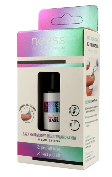 Neess, Peel-off, baza do lakieru hybrydowego, 4 ml