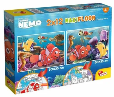 Nemo, puzzle dwustronne supermaxi, 2-12 elementów, 50-35 cm