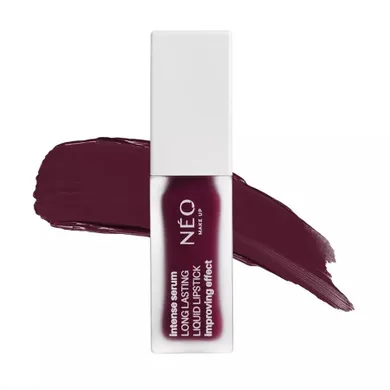 Neo Make Up, Intense Serum Long Lasting Liquid Lipstick, długotrwała pomadka do ust w płynie 10 Plum Burgund, 5 ml