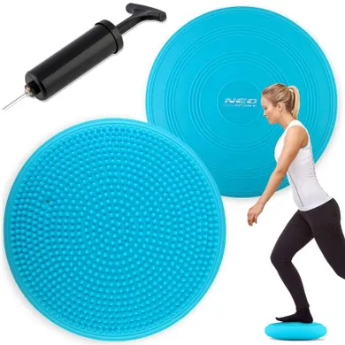Neo-Sport, poduszka sensoryczna do ćwiczeń, niebieska, 33 cm