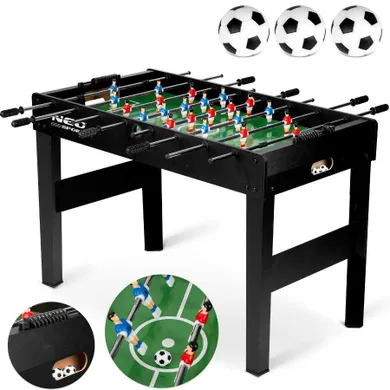 Neo-Sport, stół do gry w piłkarzyki, 118-61-79 cm, NS-805, czarny